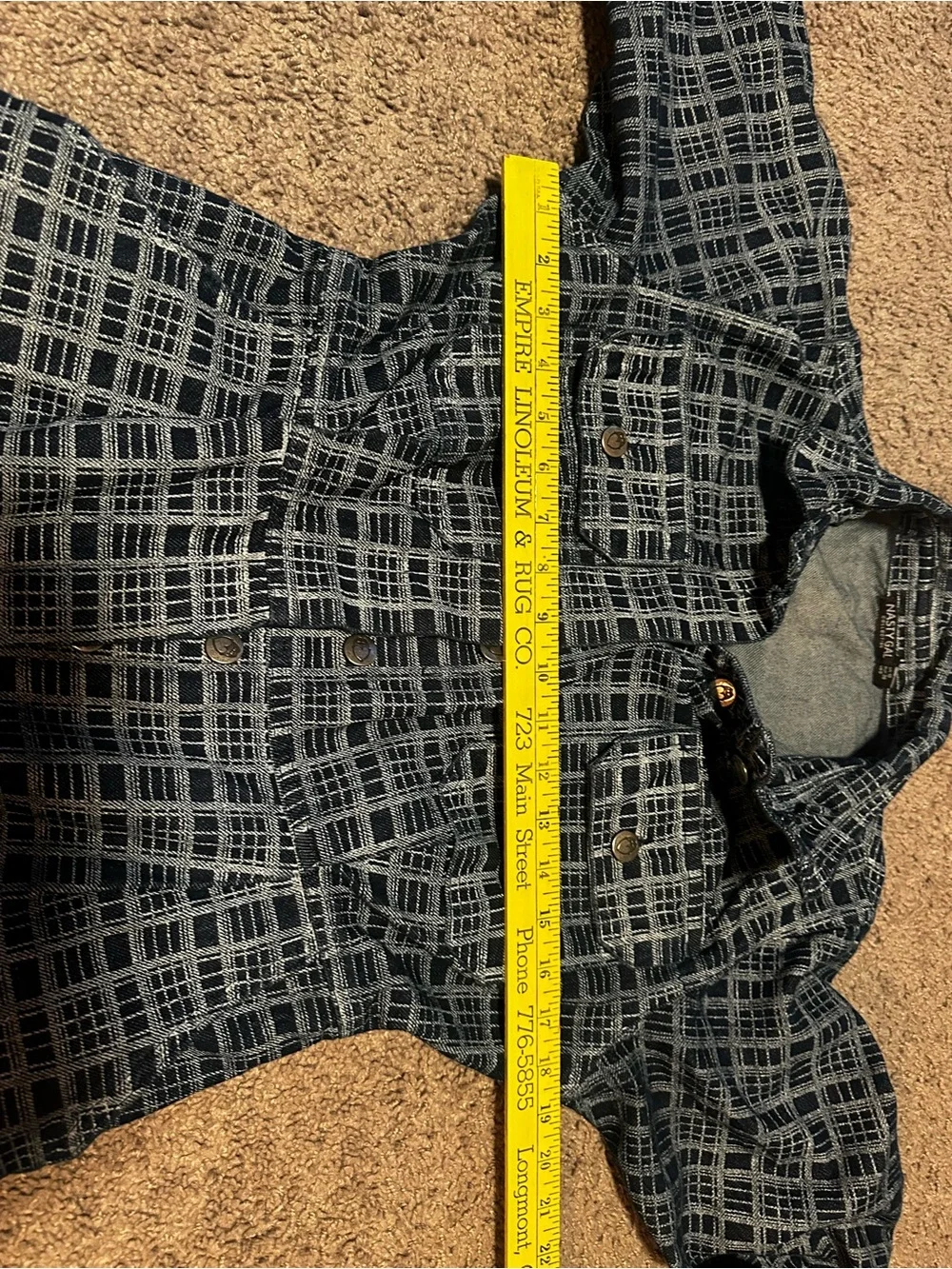 Nasty Gal plaid denim boiler suit - Picture 5 of 8